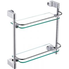 Стеклянная полка Ceramalux (Керамалюкс) Neo 51015, хром