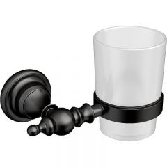 Стакан для зубных щеток Ceramalux (Керамалюкс) Elegance 95802, черный матовый