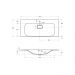 Раковина из литьевого мрамора BelBagno BB1000/450-LV-MR-FT, 1000x450x142 белый