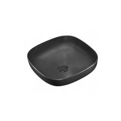 Раковина накладная Abber (Аббер) Rechteck AC2217MB черная матовая