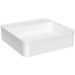 Накладная раковина Боччи Slim Line 1598-001-0126 45 глянцевая белая, квадратная, с 1 отверстием под смеситель, Bocchi