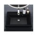 Раковина кварцевая для ванной Uperwood (Упервуд) Classic Quartz, 60 см, черный матовый, космос 291030012