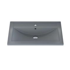 Раковина кварцевая для ванной Uperwood (Упервуд) Foster Quartz, 80 см, серый матовый, бетон 291030037