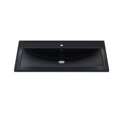 Раковина кварцевая для ванной Uperwood (Упервуд) Foster Quartz, 90 см, черный матовый, уголь 291030042