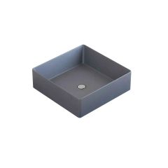 Раковина для ванной комнаты накладная Uperwood (Упервуд) Square, 39 см, квадратная, графит 291020211