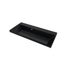 Раковина для ванной Uperwood (Упервуд) Classic New, 100 см, с декоративной крышкой для слива, черный глянцевый RClassicNew100bg
