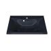 Раковина для ванной полувстраиваемая Uperwood (Упервуд) Elen, 75 см, с декоративной накладкой, черный металлик 291120422