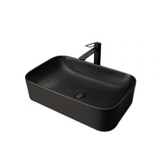 Раковина накладная Gid Geomtrico 61x38x15см, Bm9599 53366, черный матовый