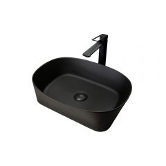 Раковина накладная Gid Creativo 53x36x14см, N9028bg 53380, черный графит