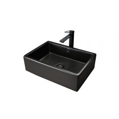Раковина накладная Gid Geomtrico 50x38x14.5см, N9129bg 53381, черный графит