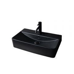 Раковина накладная Gid Geomtrico 61x35.5x14см, Bm1344 53361, черный матовый