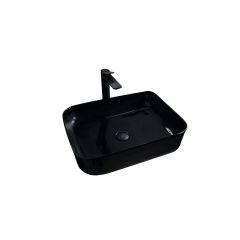 Раковина накладная Gid Geomtrico 50x39x13см, BL1304 53351, черный глянцевый