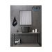 Раковина накладная Gid Creativo 36x36x25.5см, N9301bg 53356, черный графит