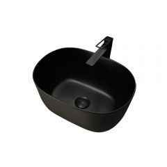 Раковина накладная Gid Creativo 45x32x22см, N9302bg 53377, черный графит