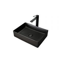 Раковина накладная Gid Geomtrico 45x32x11см, Bm1204 53360, черный матовый