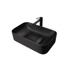 Раковина накладная Gid Geomtrico 61x38x15см, Bm9598 53365, черный матовый