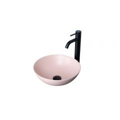 Раковина накладная Gid Esfera 36x36x14см, 9081pkm 53403, розовый матовый