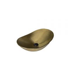 Раковина накладная Gid Lago 61x37x15см, Gd9811 53340, золото