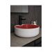 Раковина накладная Gid Esfera 40x40x13см, N9013LS 52237, красный матовый, белый графит