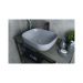 Раковина накладная Gid Geomtrico 50x40x14см, Gm1302 53336, сСерый матовый