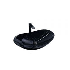 Раковина накладная Gid Lago 61x37x15см, Bs9811 54467, под камень глянцевый