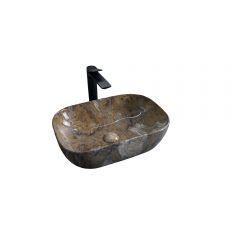 Раковина накладная Gid Geomtrico 46x32.5x13.5см, Mnc333T 54474, под камень глянцевый