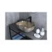 Раковина накладная Gid Geomtrico 46x32.5x13.5см, Mnc333T 54474, под камень глянцевый