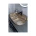Раковина накладная Gid Lago 61x41x14см, Mnc346T 54471, под камень глянцевый