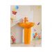 Раковина накладная Gid Aventura 43x36x51см, Nb192-OR 69906, с пъедесталом, оранжевый