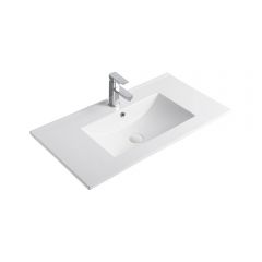 Раковина встраиваемая сверху Gid Integrado 91x46.5x17см, 9090e 71105, белый