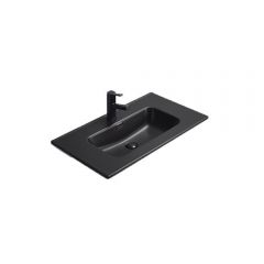 Раковина встраиваемая сверху Gid Integrado 81x46.5x17см, Bm9080s 7229, черный матовый