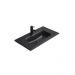Раковина встраиваемая сверху Gid Integrado 81x46.5x17см, Bm9080s 7229, черный матовый