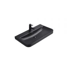 Раковина встраиваемая сверху Gid Integrado 81x46.5x16.5см, Bm9580s 72211, черный матовый