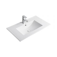 Раковина встраиваемая сверху Gid Integrado 76x46.5x17см, 9075e 71103, белый