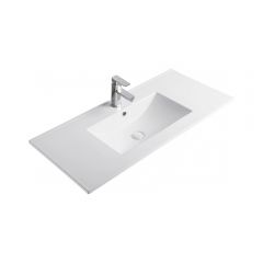 Раковина встраиваемая сверху Gid Integrado 101.5x46.5x17см, 9010e 71106, белый