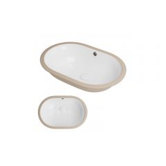 Раковина встраиваемая сверху RoxenBath (РоксенБаз) Lantio 570х385х200 мм, 570220, белый
