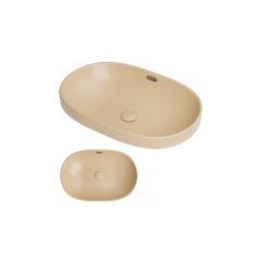 Раковина встраиваемая сверху RoxenBath (РоксенБаз) Batt 600х400х175 мм, 570155-BG, бежевый