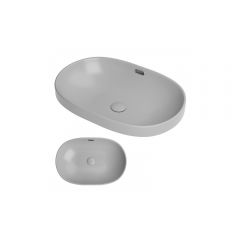 Раковина встраиваемая сверху RoxenBath (РоксенБаз) Batt 550х600х175 мм, 570155-GR, серый