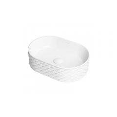 Раковина накладная RoxenBath (РоксенБаз) Vine Oval 500х345х140 мм, 570240, белый