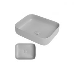 Раковина накладная RoxenBath (РоксенБаз) Pure 490х385х140 мм, 570050-GR, серый