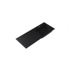 Раковина встраиваемая сверху RoxenBath (РоксенБаз) Faber 120R black 1200х480х172 мм, 30010120R-B, черный