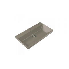 Раковина встраиваемая сверху RoxenBath (РоксенБаз) Mila 800х450х140 мм, 3001180-DG, серый