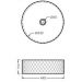 Раковина Artceram Rombo 44 см, накладная, без отверстий, цвет: denim OSL009 37 00