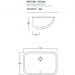 Раковина Artceram Washbasins Nettuno 56х38 см, без отверстий, встраиваемая, цвет: белый NTL001 01 00