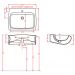 Раковина Artceram/Hidra HI-Line 65х50 см, 1 отверстие, подвесная, цвет: черный HIL004 03 00 nero*1