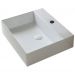Раковина Azzurra (Аззурра) Elegance Squared подвесная/накладная, 60x45xH12,5 см, 1 отверстие, цвет: Bianco lucido ELLP060450QMBI/(EQA60M bi)*1