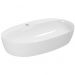 Раковина Azzurra Elegance Circle накладная, 70x42xH14 см, 1 отверстие, без перелива, цвет: Bianco lucido ELLA070420CMBI/(ECI70M bi)*1