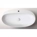 Раковина Azzurra Elegance Circle накладная, 70x42xH14 см, 1 отверстие, без перелива, цвет: Bianco lucido ELLA070420CMBI/(ECI70M bi)*1