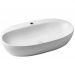 Раковина Azzurra Elegance Circle накладная, 70x42xH14 см, 1 отверстие, без перелива, цвет: Bianco lucido ELLA070420CMBI/(ECI70M bi)*1