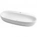Раковина Azzurra Elegance Circle накладная, 90x44xH14 см, 1 отверстие, без перелива, цвет: Bianco lucido ELLA090440CMBI/(ECI90M bi)*1